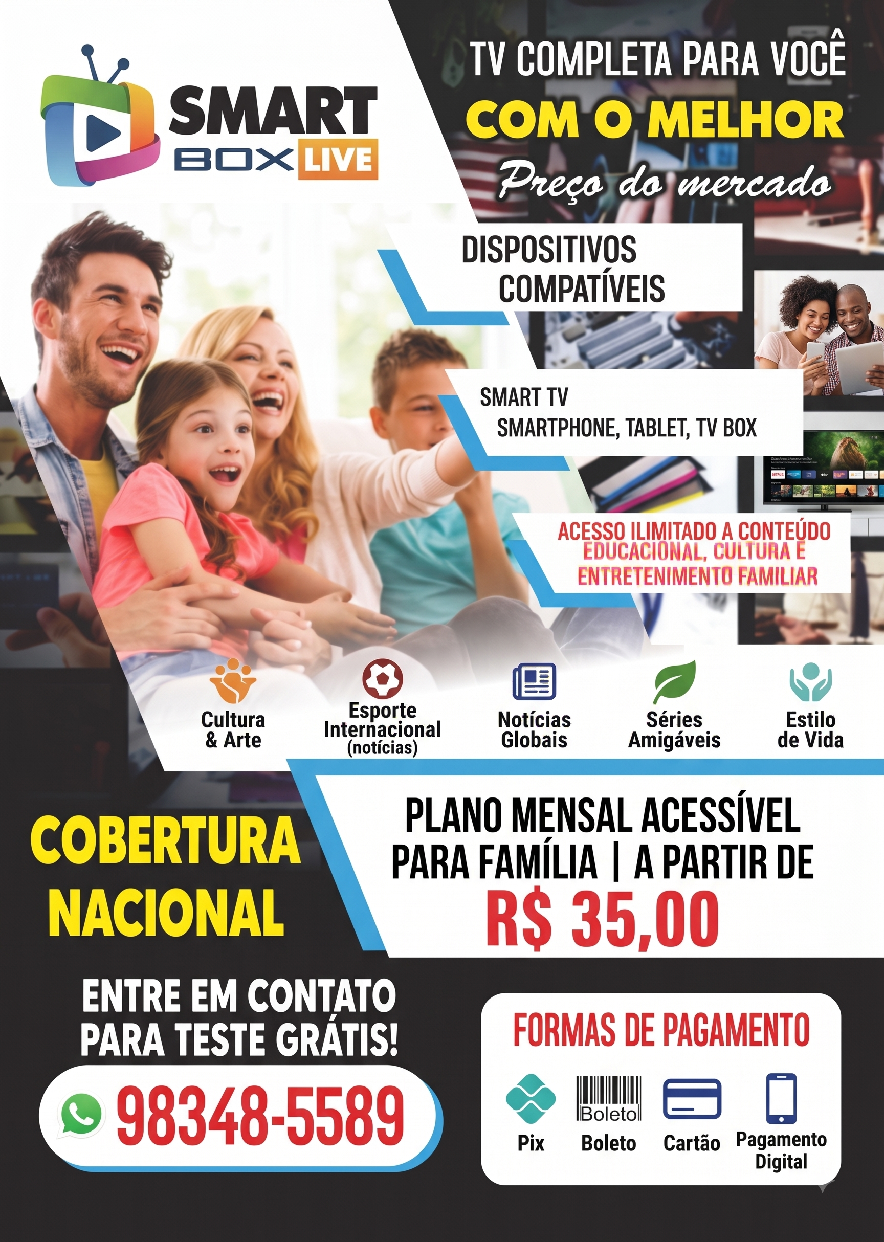 Flyer Promocional Smart Box Live
